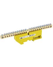Шина PE «земля» IEK YNN10-812-24D-K05 на DIN-изоляторе ШНИ-8х12-24-Д-Ж