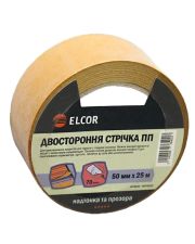 Двостороння стрічка Elcor 40206764 TRPP5025 на поліпропіленовій основі 50мм (25м)