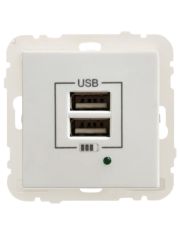 Розетка Logus 45439 TBR USB Charger type "A" 2А біла