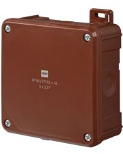 Коробка распределительная Elektro-Plast 2К (0290-06) 98х98х46 IP55/65 коричневая