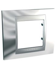 Рамка 1-местная, Unica Top, глянцевый хром/алюминий  Schneider Electric