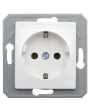 Розетка белая 250V/16A VE10PW-B, ТЕМ