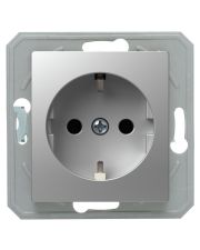 Розетка срібло 250V/16A VE10ES-B, ТЕМ