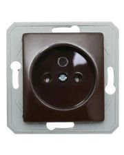 Розетка шоколад 250V/16A VE30CB-B, ТЕМ