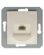 Розетка RJ11 6/6 CAT3 слоновая кость KE36IW-B, ТЕМ