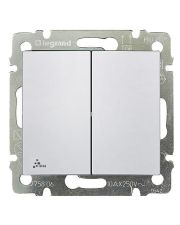 Механизм проходного 2-кл. выключателя Valena IP44 белый