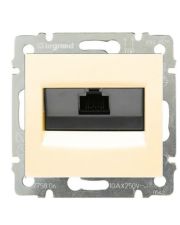 Механизм розетки компьютерной RJ-45 UTP Cat.5e Valena слоновая кость