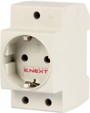 Розетка на DIN-рейку e.socket.pro.din.tms, E.NEXT