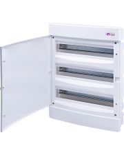 Вбудований щиток ETI 001101048 ECM 3x18PO 54 М з білими дверцятами
