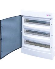 Встраиваемый щиток ETI 001101047 ECM 3x18PT 54 М с прозрачной дверцей
