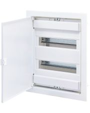 Металлопластиковый электрощит ETI 001101026 ECG28 24+4 М с металлической белой дверцей
