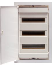 Металопластиковий електрощит ETI 001101185 ECG42 PO 36+6 М з білими дверцями