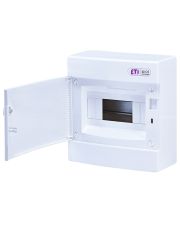 Наружный модульный щит ETI 001101005 ECT 8PO 8 М с белой дверцей