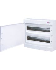 Наружный модульный щит ETI 001101082 ECT 2x18PO 36 М с белой дверцей