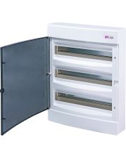 Наружный модульный щит ETI 001101040 ECT 3x18PT 54 М с прозрачной дверцей