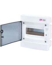 Встраиваемый щиток ETI 001101010 ECМ 8PT 8 М с прозрачной дверцей