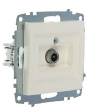 Концевая TV розетка ABB Cosmo 619-010200-273 (белая)