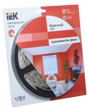 Лента светодиодная 5м IEK-eco LSR-3528R60-4.8-IP65-12V