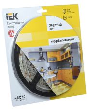 Светодиодная лента 5м IEK-eco LSR-3528Y60-4.8-IP65-12V