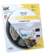 Диодная лента 5м IEK-eco LSR-3528WW60-4.8-IP65-12V