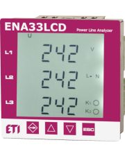 Трёхфазный анализатор сети ETI 004656910 ENA33LCD (96x96мм 230V AC)