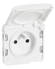 Механизм розетки антибактериальный белый Legrand Plexo Artic