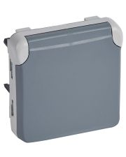 Механизм розетки серый Legrand