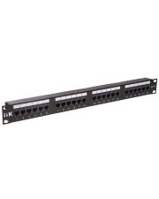 Патч-панель кат.6 UTP, 24 порти (Dual) 1U, ITK
