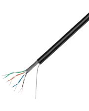 Кабель Logicpower Cat. 5e UTP 4x2x0.51мм CCA 305м. з тросом 7x0,4мм