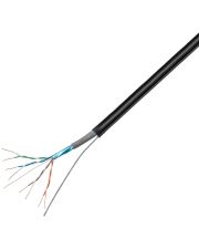 Кабель Logicpower Cat. 5e FTP 4x2x0.51мм CCA 305м із тросом 7x0,4мм