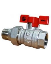 Кран шаровый с американкой-бабочка 3/4 Roda