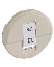 Панель розетки 1xRJ45 кат.6 (для UTP/FTP/SFTP) Legrand Celiane слоновая кость