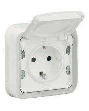 Розетка антибактериальная белая Legrand Plexo Artic