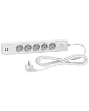 Подовжувач Schneider Electric ST945U3W на 5 гнізд та 2хUSB (3м) білий