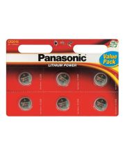 Батарейка Panasonic CR 2016 BLI 6 Lithium CR-2016EL/6B (6 шт)