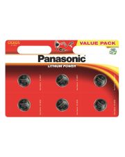 Батарейка Panasonic CR 2025 BLI 6 Lithium CR-2025EL/6B (6 шт)