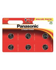 Батарейка Panasonic CR 2032 BLI 6 Lithium CR-2032EL/6B (6 шт)