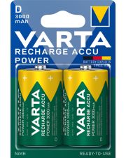Аккумуляторные батарейки Varta ACCU D 3000mAh (блистер 2шт)