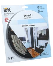 Светодиодная лента 5м IEK-eco LSR-3528W120-9.6-IP65-12V