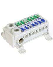 Клемма FTG KS 741NPE  (вход: 1х25мм², 7х4мм², выходы: 1х16мм², 7х4мм²)