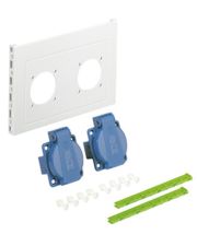 Монтажная стенка комби бокса Spelsberg GSF 270 с 2-мя розетками Schuko IP44