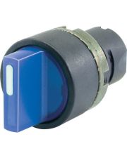Синий переключатель New Elfin ne020STAMLOBLK тип O (положение I-0-II под 45º) с подсветкой