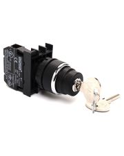 Кнопка EMAS B100AA20 (B100A21) с ключом вынимающимся в положении 0 (1НО) 