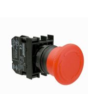 Кнопка «грибок» EMAS B200MK без фиксации (1НЗ) красная