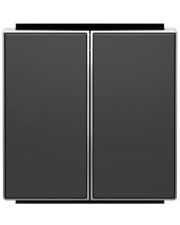 Двойная клавиша ABB Sky 8511 NS (черный бархат)