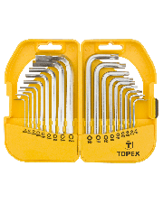 Набір шестигранних HEX та Torx ключів TOPEX 35D952 (18шт)