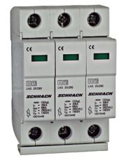 Защитный разрядник Schrack IS010448 UAS класс С 3P 25kA 280В