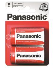 Батарейка Panasonic Red Zink R20 BLI 2 Zink-Carbon R20REL/2BPR (2 шт)