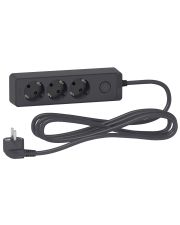 Трехместный удлинитель Schneider Electric ST9433B (3м) черный
