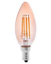Лампа филаментная DELUX BL37B 4Вт 2700K amber 220В E14 